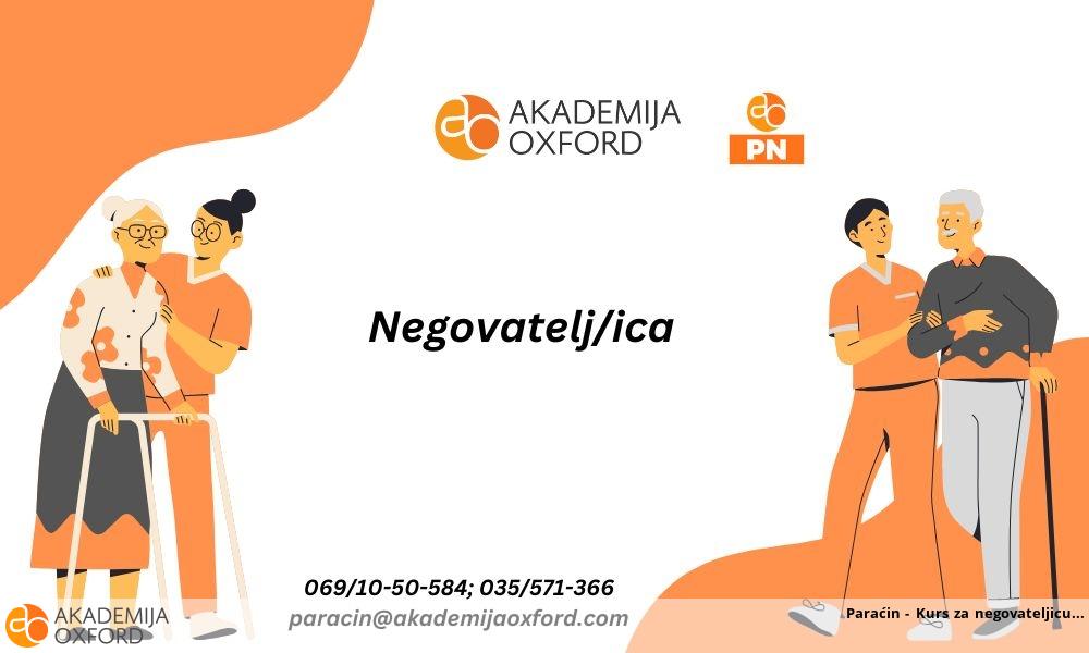 Paraćin - Kurs za negovateljicu