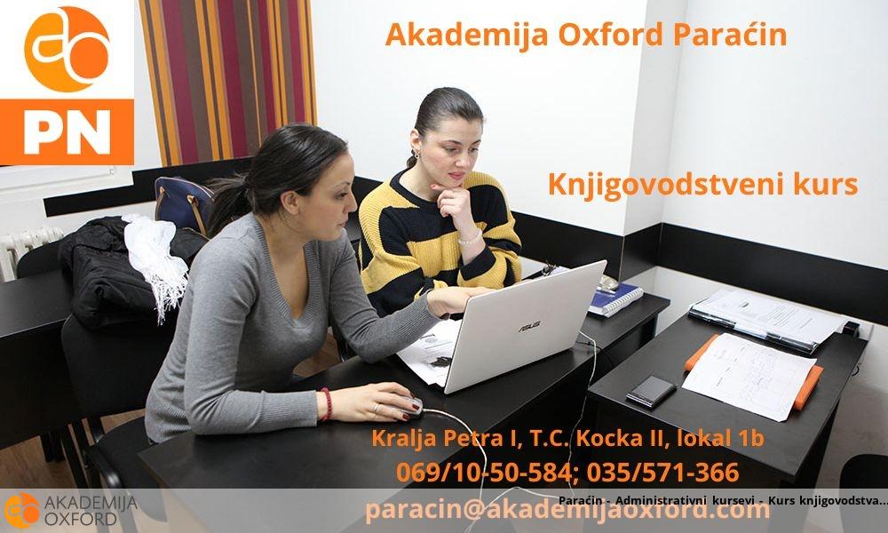 Paraćin - Administrativni kursevi - Kurs knjigovodstva