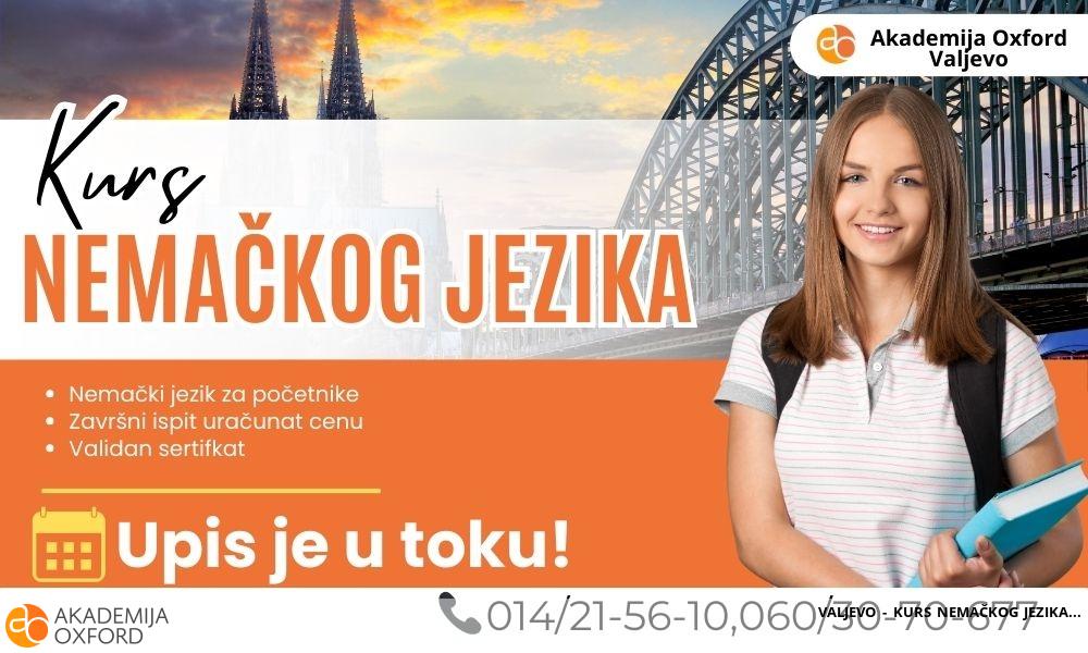 VALJEVO - KURS NEMAČKOG JEZIKA