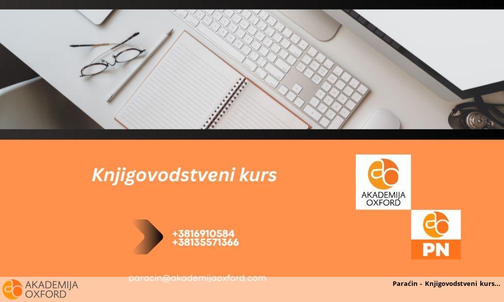 Paraćin - Knjigovodstveni kurs