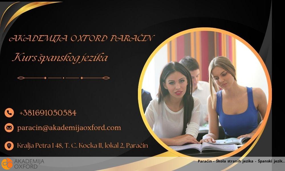 Paraćin - Škola stranih jezika - Španski jezik